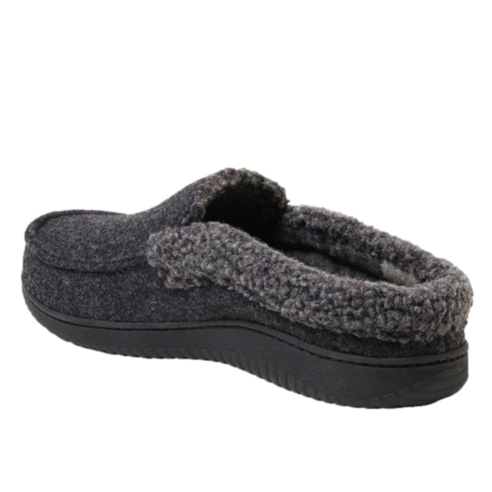 Dearfoams Slippers Mens Memory Foam Comfy Black Size 9/10 NEW - Picture 4 of 10